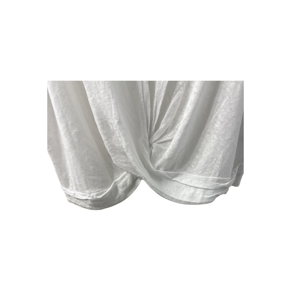 J. Jill Love Linen White Twist Front Tank Top Sleeveless Plus Size 2X New - Picture 2 of 7
